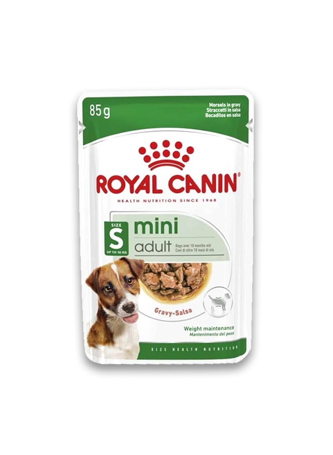 ROYAL CANIN Mini Adult Dog Gravy Wet Food - 85GM - Image 1